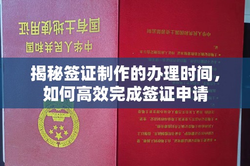 南康揭秘签证制作的办理时间，如何高效完成签证申请
