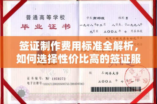 南康签证制作费用标准全解析，如何选择性价比高的签证服务？
