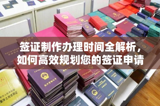 南康签证制作办理时间全解析，如何高效规划您的签证申请流程
