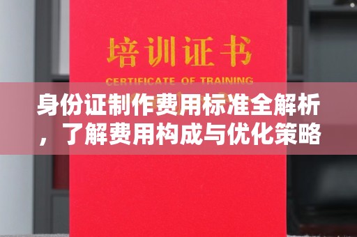南康身份证制作费用标准全解析，了解费用构成与优化策略